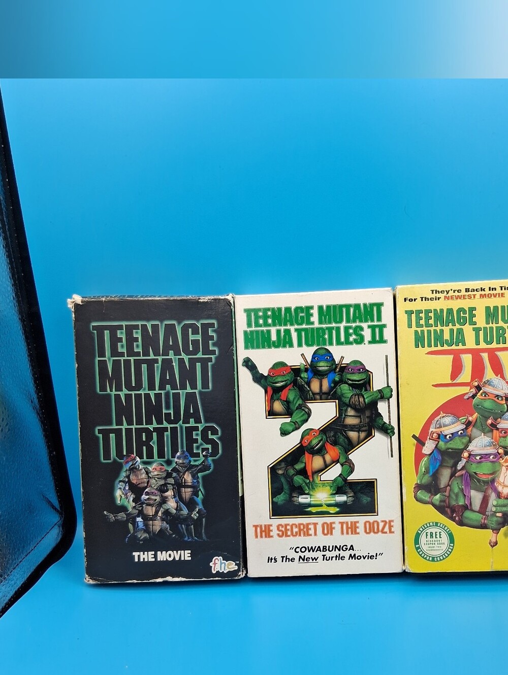 VTG Teenage Mutant Ninja Turtles (1990), 2 (1991), 3 (1993) VHS TMNT